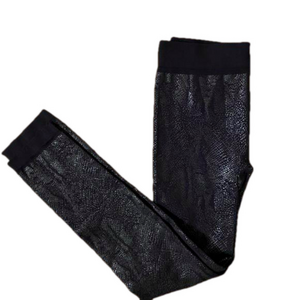 🆕 C’est Moi Brand New snakeskin leggings black One Size stretch
